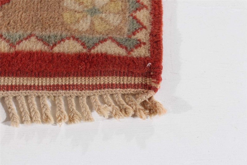 Vintage 4'2" x 6'4" Traditional Hand Knotted Vegetable Dye Wool Area Rug gallery