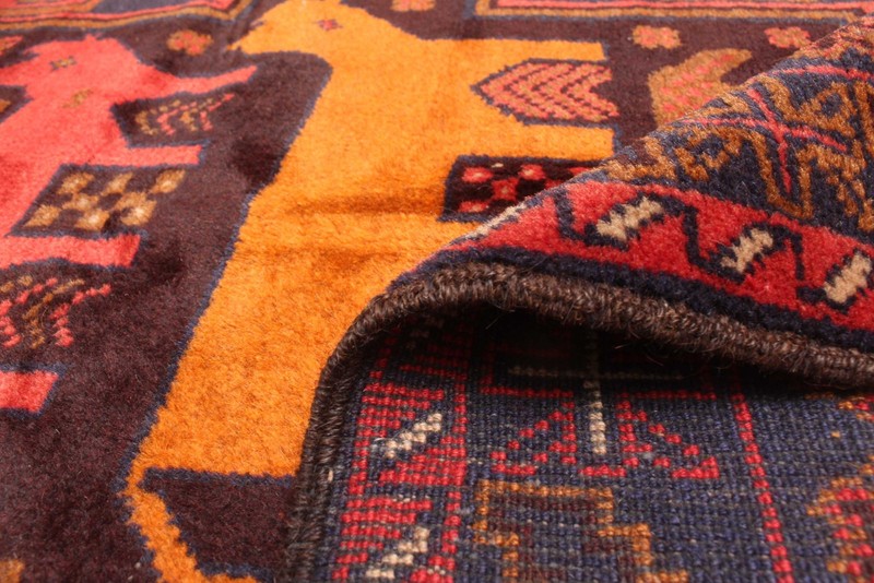 Vintage Traditional Hand-Knotted Area Rug 3'5" x 6'7" Oriental Wool Carpet gallery