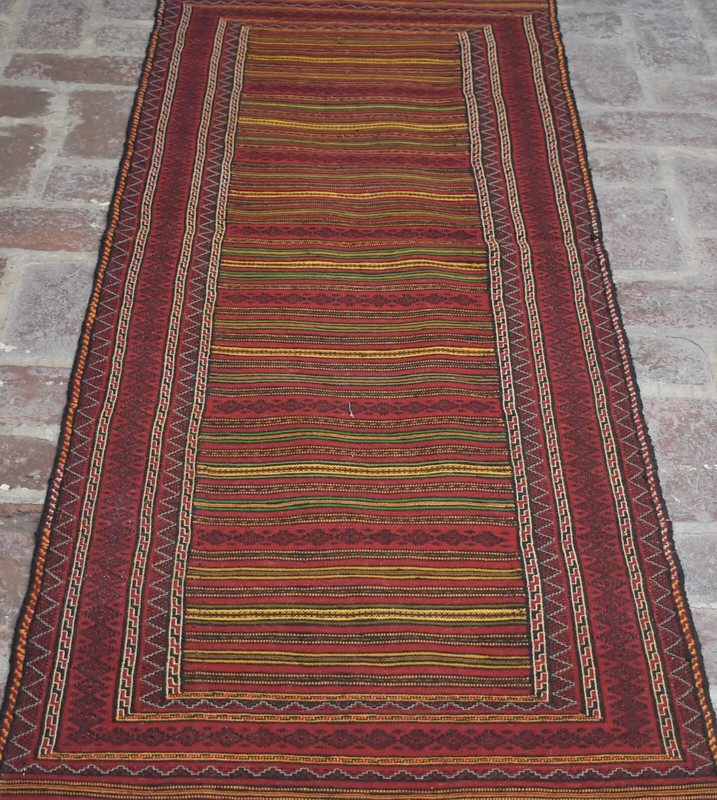 2'4 x 8'7 Hand Woven Vintage Afghan Tribal Qalaino Persian Kilim Runner Rug 2x9 gallery