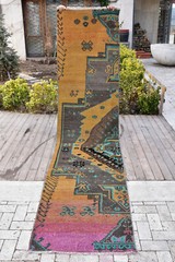 Antique AMAZING Runner 32”x139” Long Corridor Carpet Runner Hallway Rug 2×11