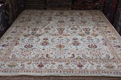 TOP QUALITY Handmade 9′ x 12′ Tabrez Oriental Rug NATURAL WOOL NATURAL DYES BLUE
