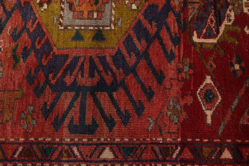 Vintage Hand-knotted Runner Rug 3'7" x 10'10" Traditional Oriental Wool Carpet gallery