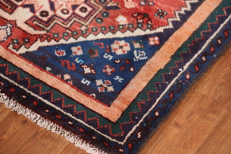 Nomadic Geometric Wool Vintage Foyer Rug 3x5 ft Hand-knotted Traditional Carpet gallery