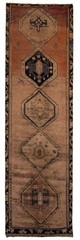 Vintage Hand-knotted Runner Rug 3’9″ x 13’3″ Traditional Oriental Wool Carpet