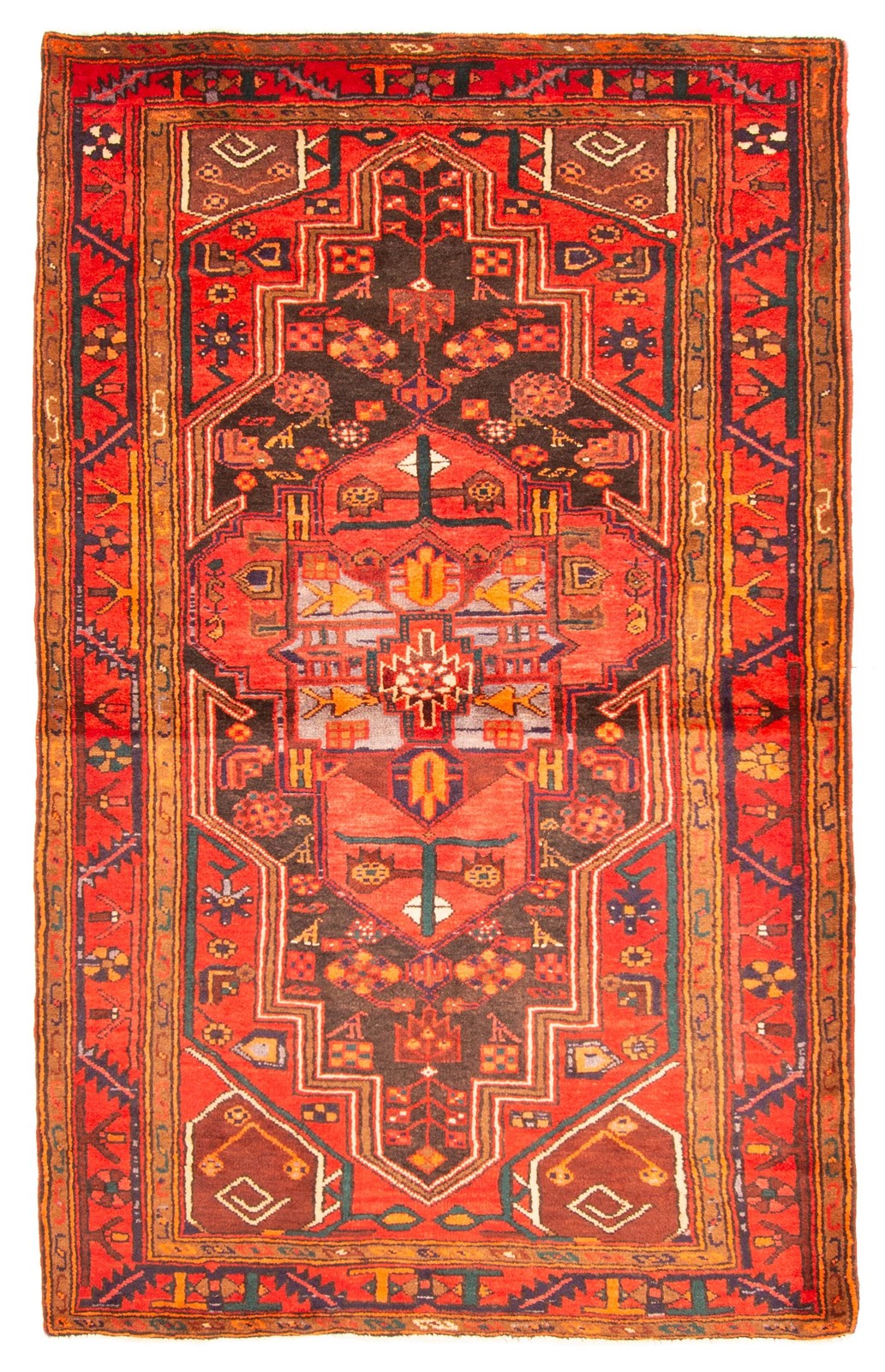 Traditional Vintage Hand-Knotted Carpet 4'5" x 8'4" Wool Area Rug gallery