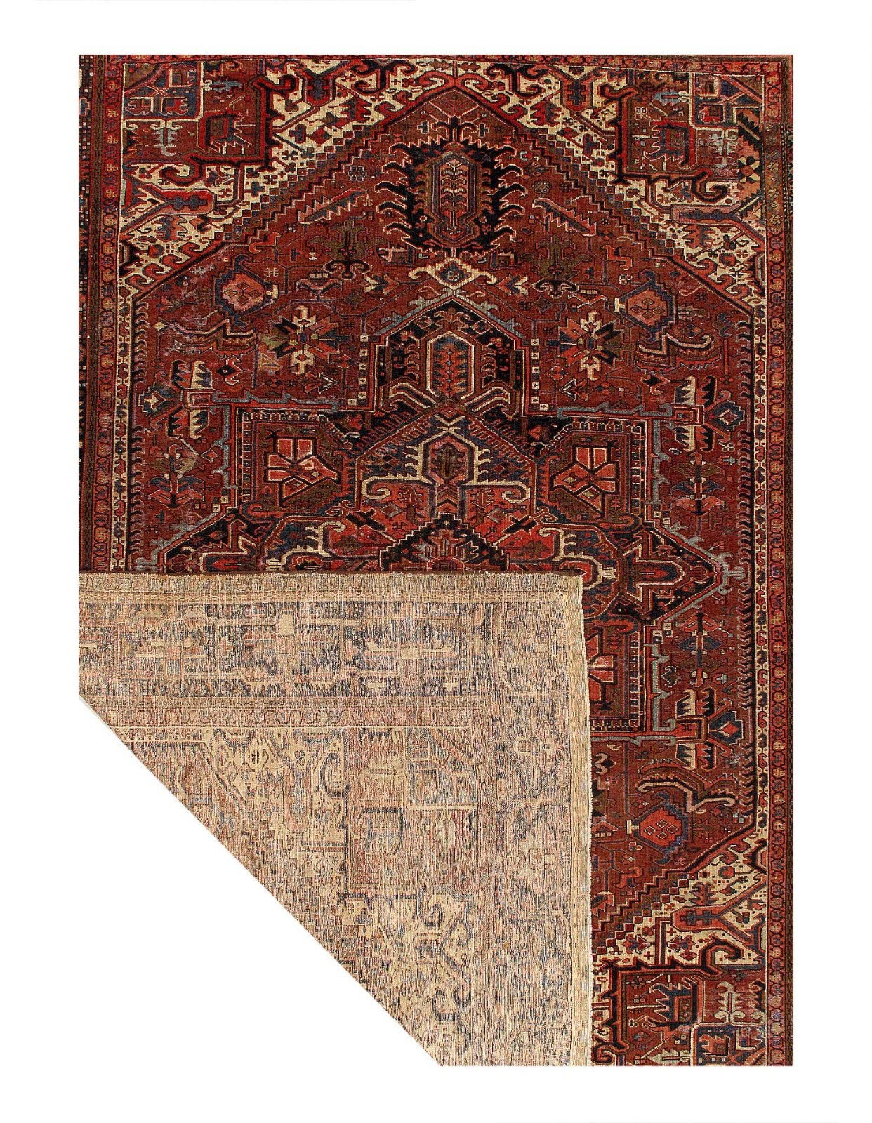 Rust Antique Hand-Knotted Wool Rug 9'7"X 12'9" gallery