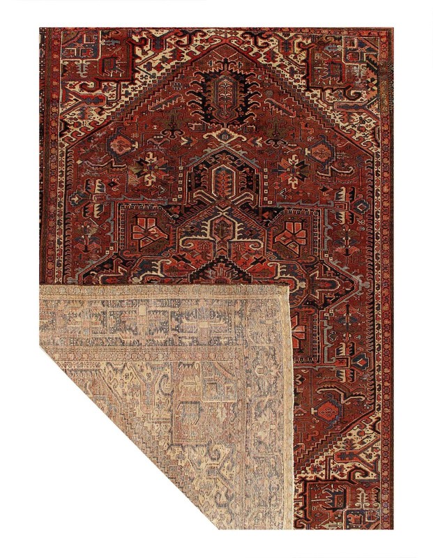 Rust Antique Hand-Knotted Wool Rug 9'7"X 12'9" gallery