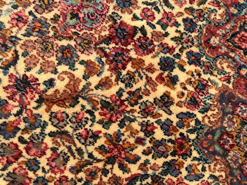 Vintage KARASTAN RUG in good condition 5' 8" by 9 feet RR5442 gallery