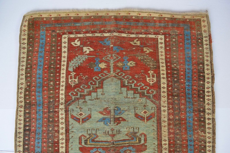 1800-1850 period RARE ANATOLIAN PRAYER rug " LADIK" wonderful Colors ***WWS*** gallery