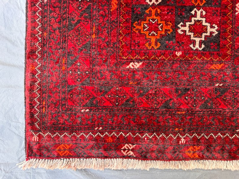 COLLECTORS' PIECE Vintage Stunning Natural Vegetable Dye Chinar Gul Turkoman Rug gallery