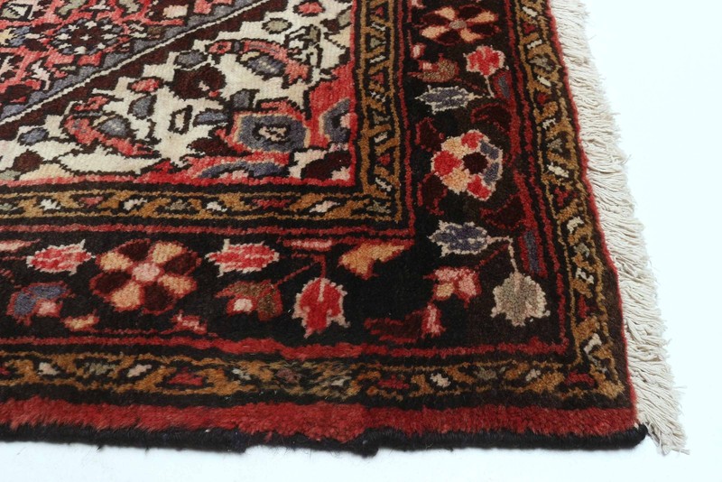 3'8" x 9'10" Vintage Hand-knotted Runner Rug Traditional Oriental Wool Carpet gallery
