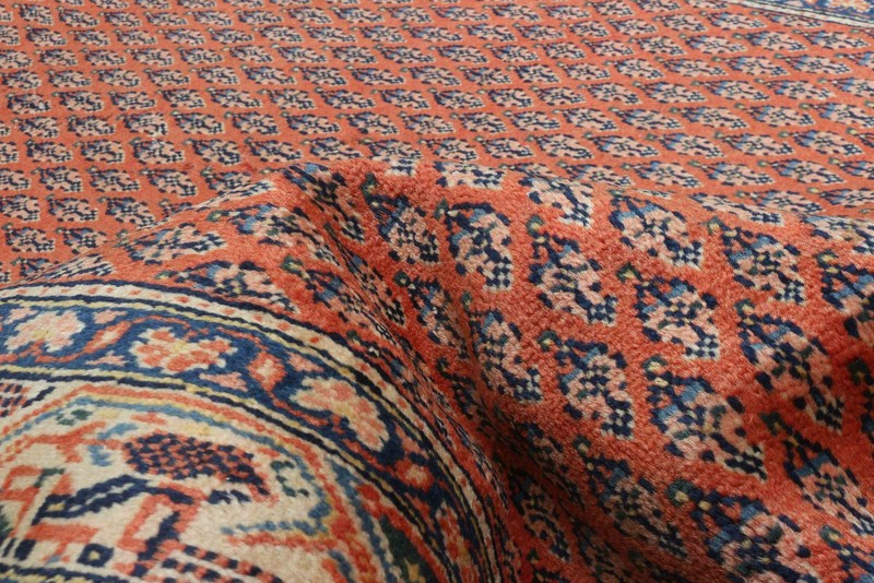 3'5" x 10'2" Vintage Hand-knotted Runner Rug Traditional Oriental Wool Carpet gallery