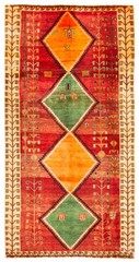 Traditional Vintage Hand-Knotted Carpet 4’6″ x 8’10” Wool Area Rug