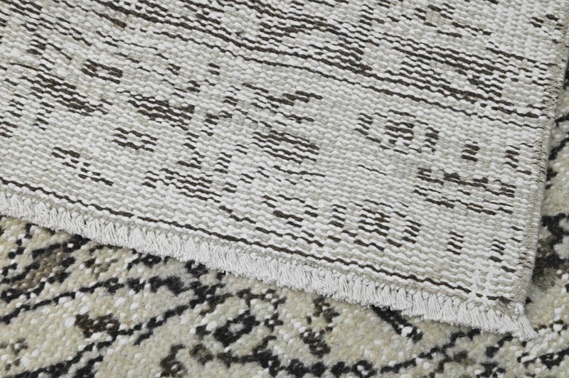 Vintage Turkish Runner Rug 2x10ft Wool Anatolian Handmade Hallway Oushak BEIGE gallery