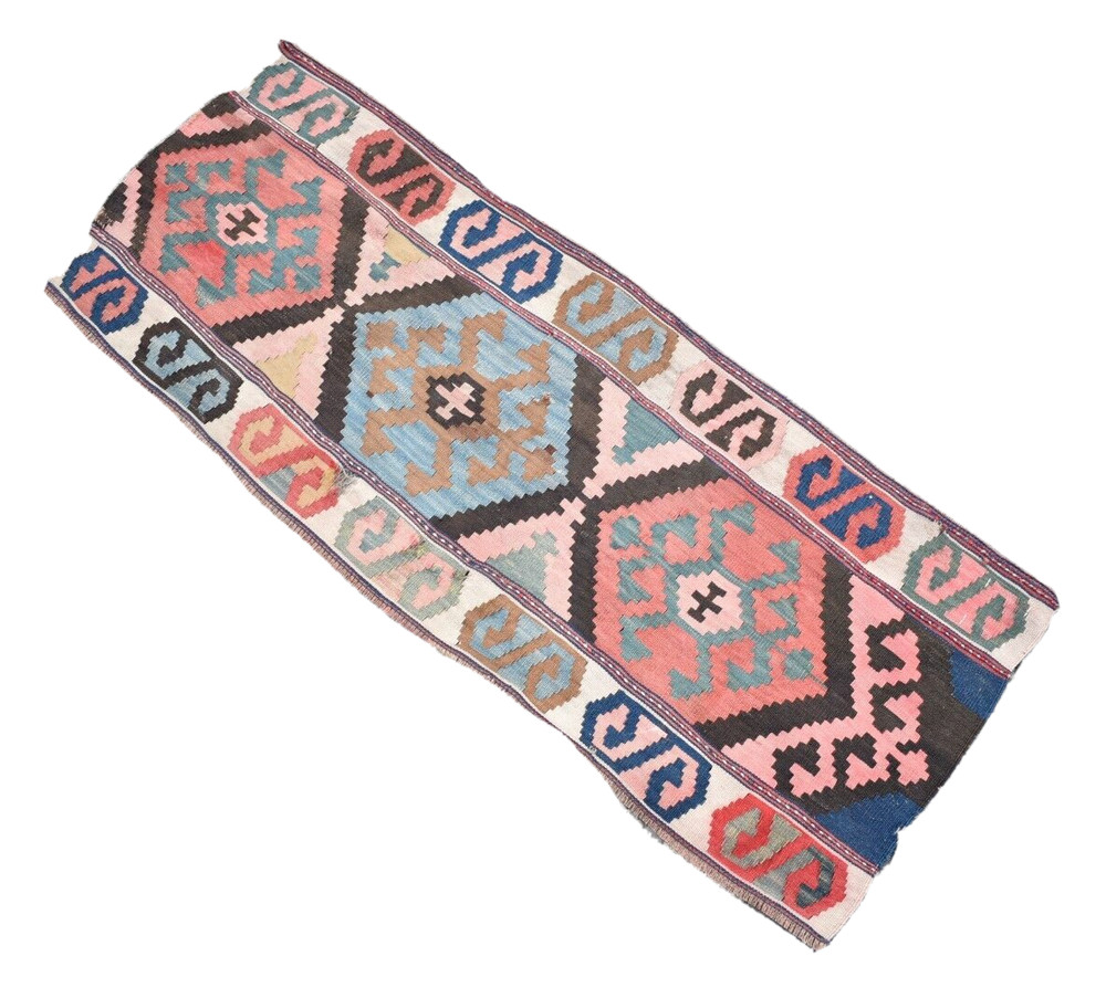 Fabulous Antique Caucasian Mafrash Panel Kazak Kilim Collector Item Kilim Panel