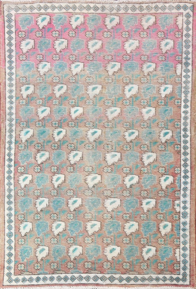 MEMORIAL DEAL Semi-Antique All-Over Traditional Handmade Oriental Area Rug 3x5