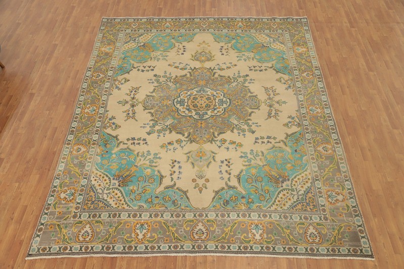 Vintage Wool Traditional Living Room Area Rug 10x12 ft Hand-knotted Old Carpet gallery