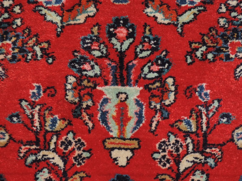 2x6ft. Vintage Sarouk Wool Runner gallery
