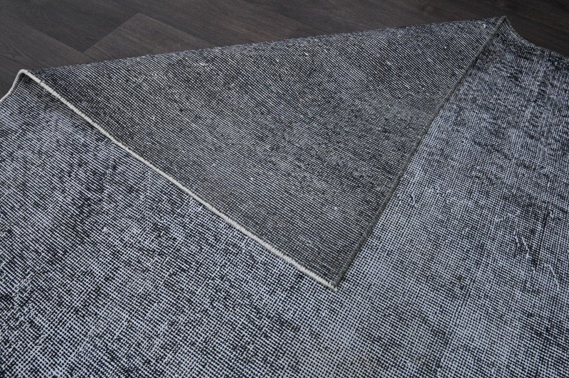 Oushak Turkish Vintage Rug 4x8 Kilim Rug Anatolian Handmade Boho Decor GRAY gallery