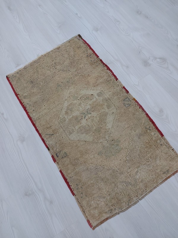 Oushak Vintage Rug Faded Turkish Rug Bathroom Rug Kitchen Rug Doormat Rug Nature gallery