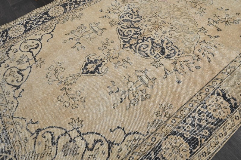 Oushak Turkish Vintage Rug 5x9 Kilim Rug Anatolian Handmade Boho Decor BEIGE gallery