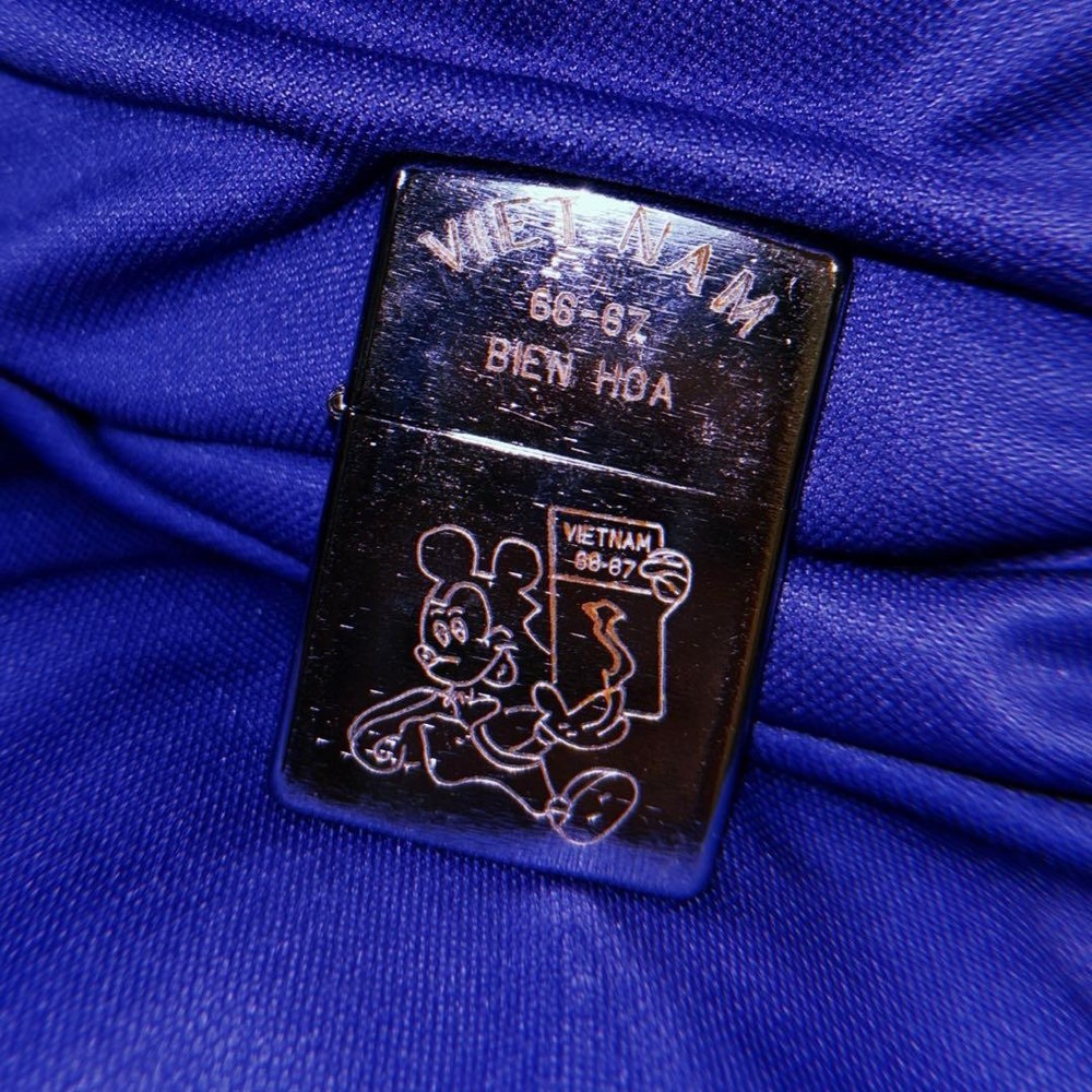 Zippo Vietnam War 66-67 Bien Hoa Mickey Mouse Lighter Vintage from Japan