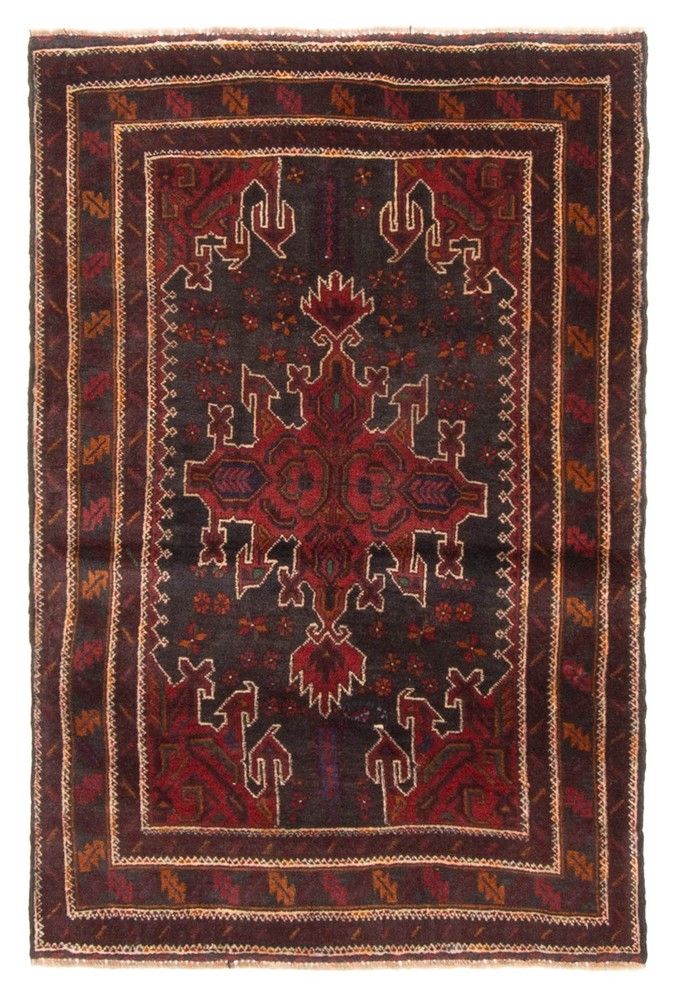 Traditional Vintage Hand-Knotted Area Rug 3'1" x 4'7" Oriental Wool Carpet