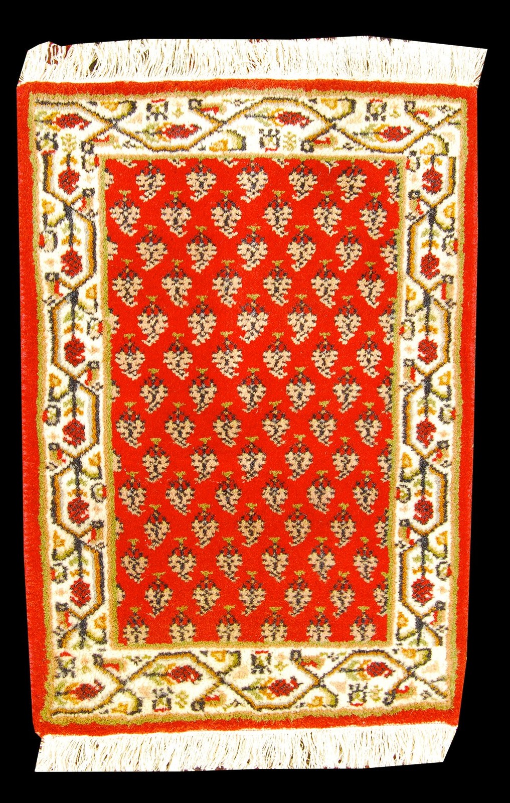 Original Authentic Hand Made Carpet India Varanassi 60x40 CM gallery