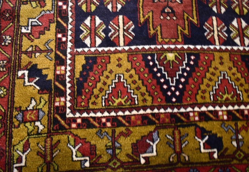 Antique Never Used Caucasian Kazak Handmade Dowry Rug 4Ft 4' x 9Ft Free Shipping gallery