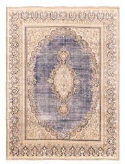 Vintage Hand-Knotted Area Rug 8’9″ x 11’11” Traditional Oriental Wool Carpet