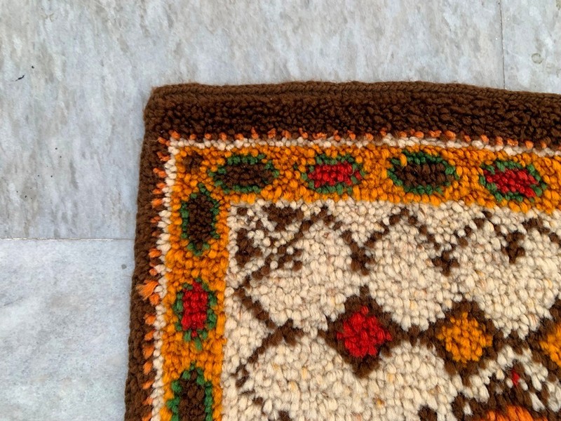 Vintage Mid-Century Scandinavian: Long-Pile Rya Shags, Traditional Rug (2x4 ft.) gallery