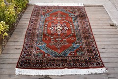 Turkish AMAZING Rug 51”x73” Vintage Fashion Carpet 131x188cm Orange 4×6 Rug