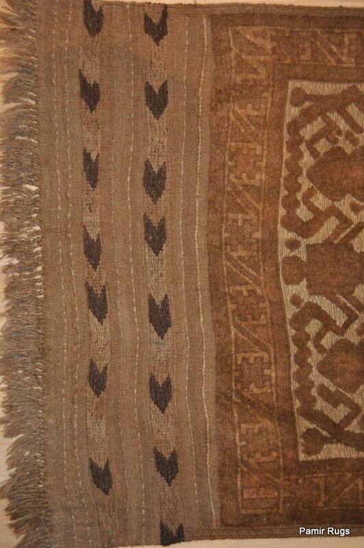_HALL_RUNNER_13 FT. HANDMADE VEGETABLE DYE KILIM RUG tan khaki Brown *Kazak* gallery