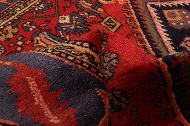 Vintage 3'10" x 5'5" Traditional Hand Knotted Vegetable Dye Wool Area Rug gallery