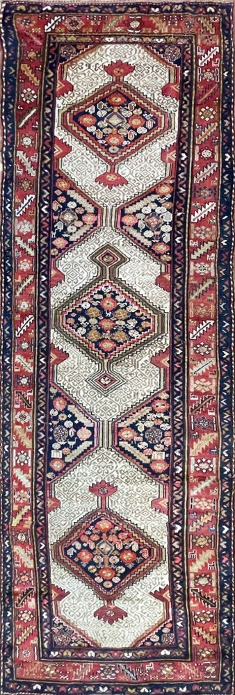 Antique Serab/Serapi Runner, Camel Color, c-1880 4'1" x 13'8" #861