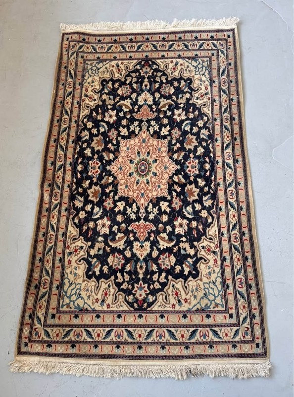 VINTAGE KARAJEH SOUTHWEST PERSIAN GEOMETRIC RUG 6' 5" X 3' 7" gallery