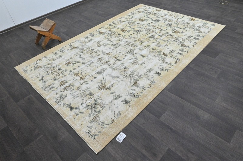 Oushak Turkish Vintage Rug 5x9 Kilim Rug Anatolian Handmade Boho Decor BEIGE gallery