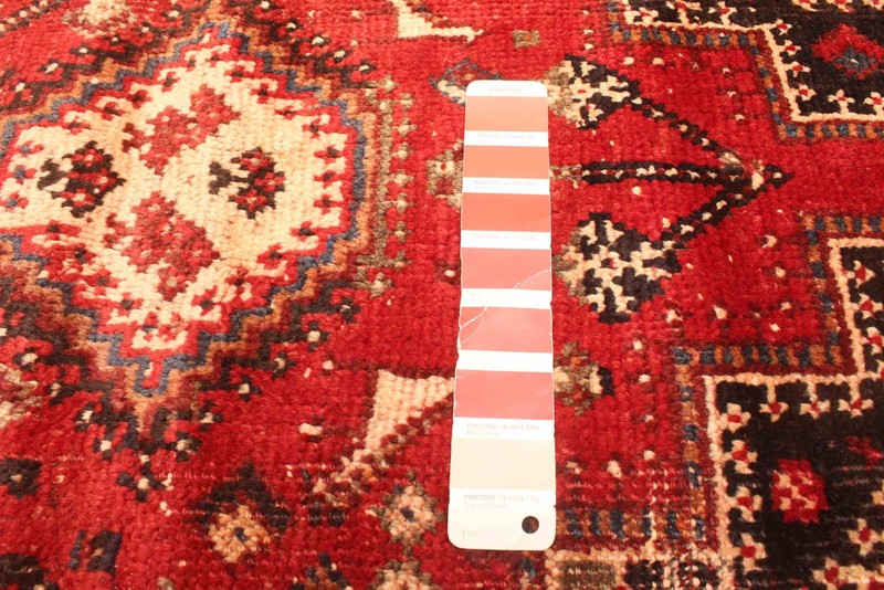 Vintage 3'8" x 4'3" Traditional Hand Knotted Vegetable Dye Wool Area Rug gallery