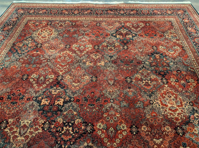 Couristan Rug 8x10, Belgium Power Loomed Carpet, Multicolor Panel Kirman, Wool gallery