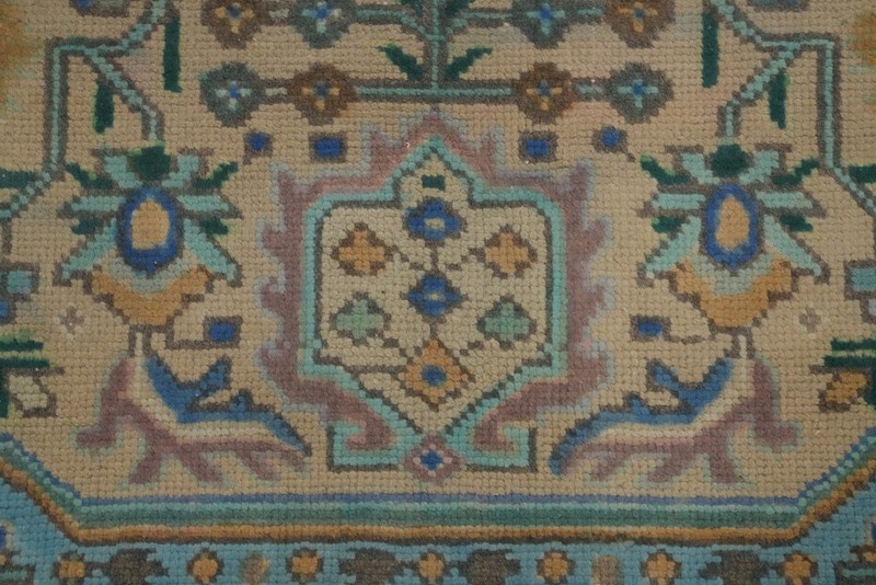 Geometric Wool Traditional Vintage Area Rug 7x10 ft Hand-knotted for Living Room gallery