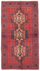 Vintage 3’5″ x 6’5″ Traditional Hand Knotted Vegetable Dye Wool Area Rug