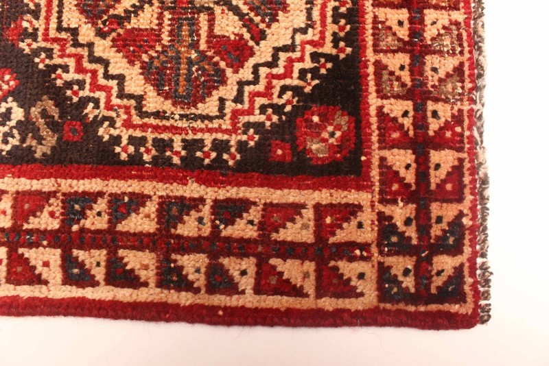 Vintage 3'8" x 4'3" Traditional Hand Knotted Vegetable Dye Wool Area Rug gallery