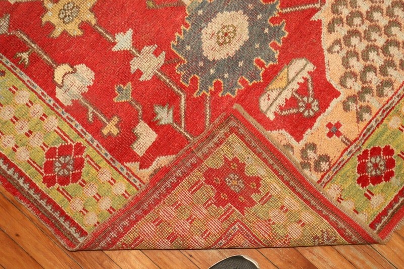 Antique Gorgeous Turkish Oushak Ushak Rug Size 3'11''x6'3'' gallery