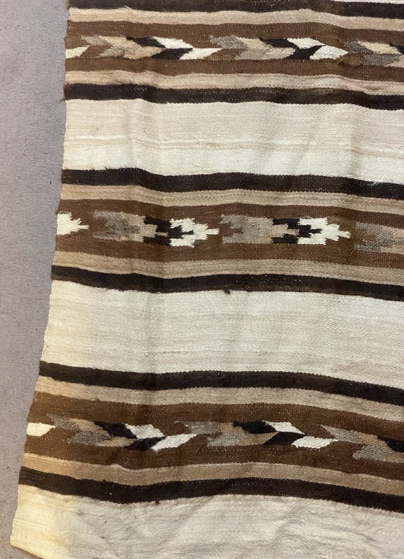 Vintage Turkish Angora Wool Blanket Kilim Rug Siirt 142x82cm gallery