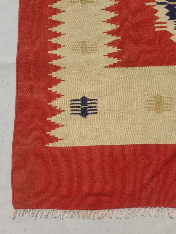 Vintage Traditional Handcrafted Turkish Kilim Rug for Home Décor 177x117 cm gallery