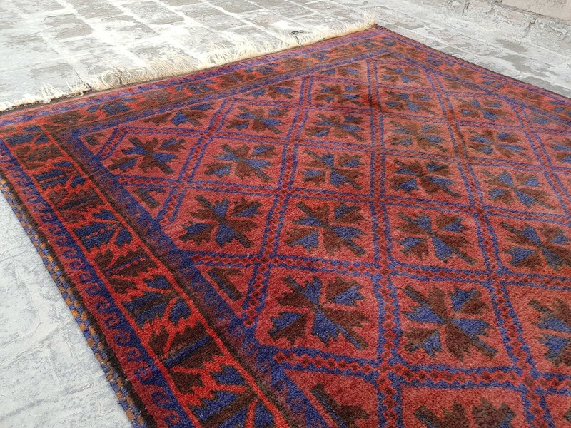 Baloch Rug 6'5"x3'10" ft Nomadic Afghan Baloch Rug Vintage/oriental wool rug gallery