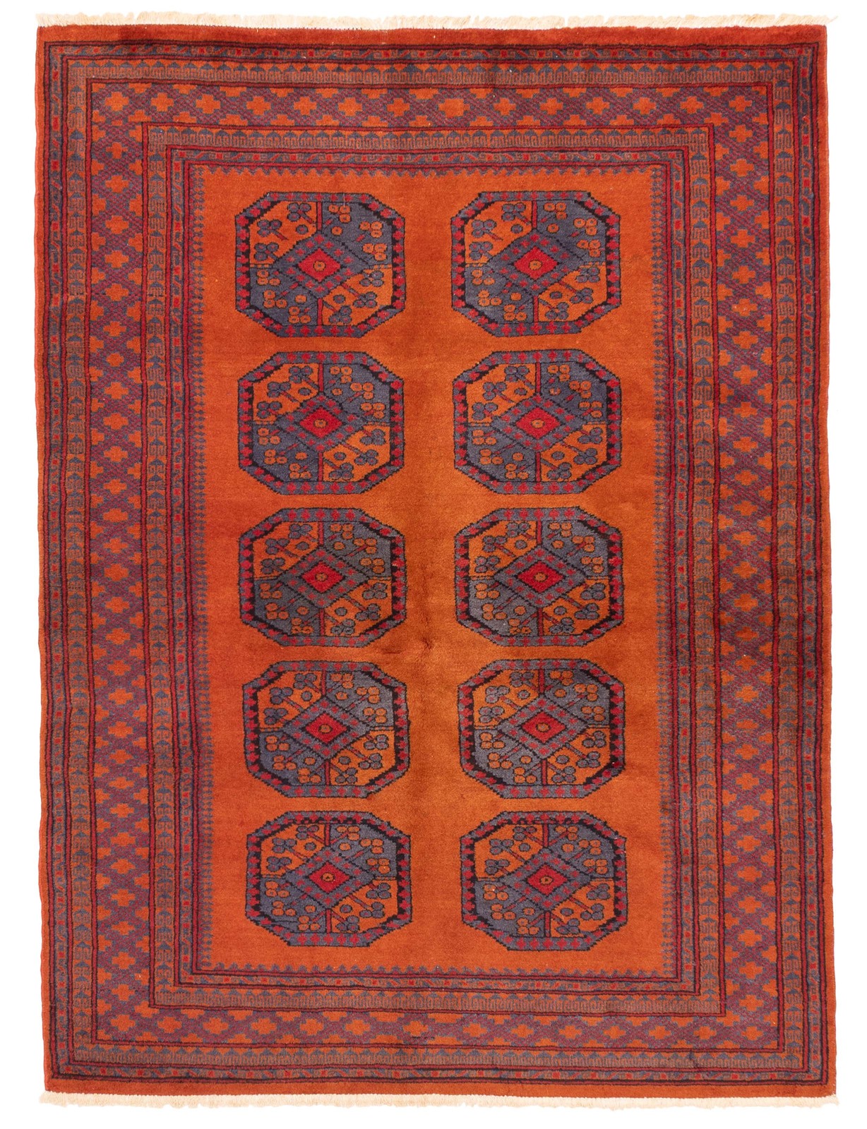 Vintage 5'1" x 6'8" Traditional Hand Knotted Vegetable Dye Wool Area Rug gallery