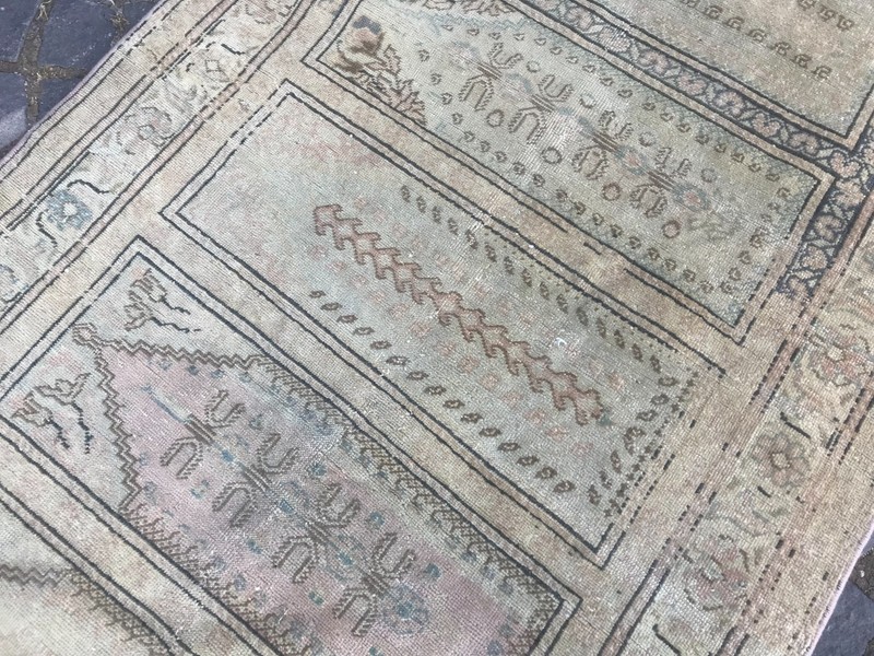 Turkish Vintage Rug Handmade Wool Rug Bohemian Runner Rug Home Rug3,1 x 9,4 ft gallery