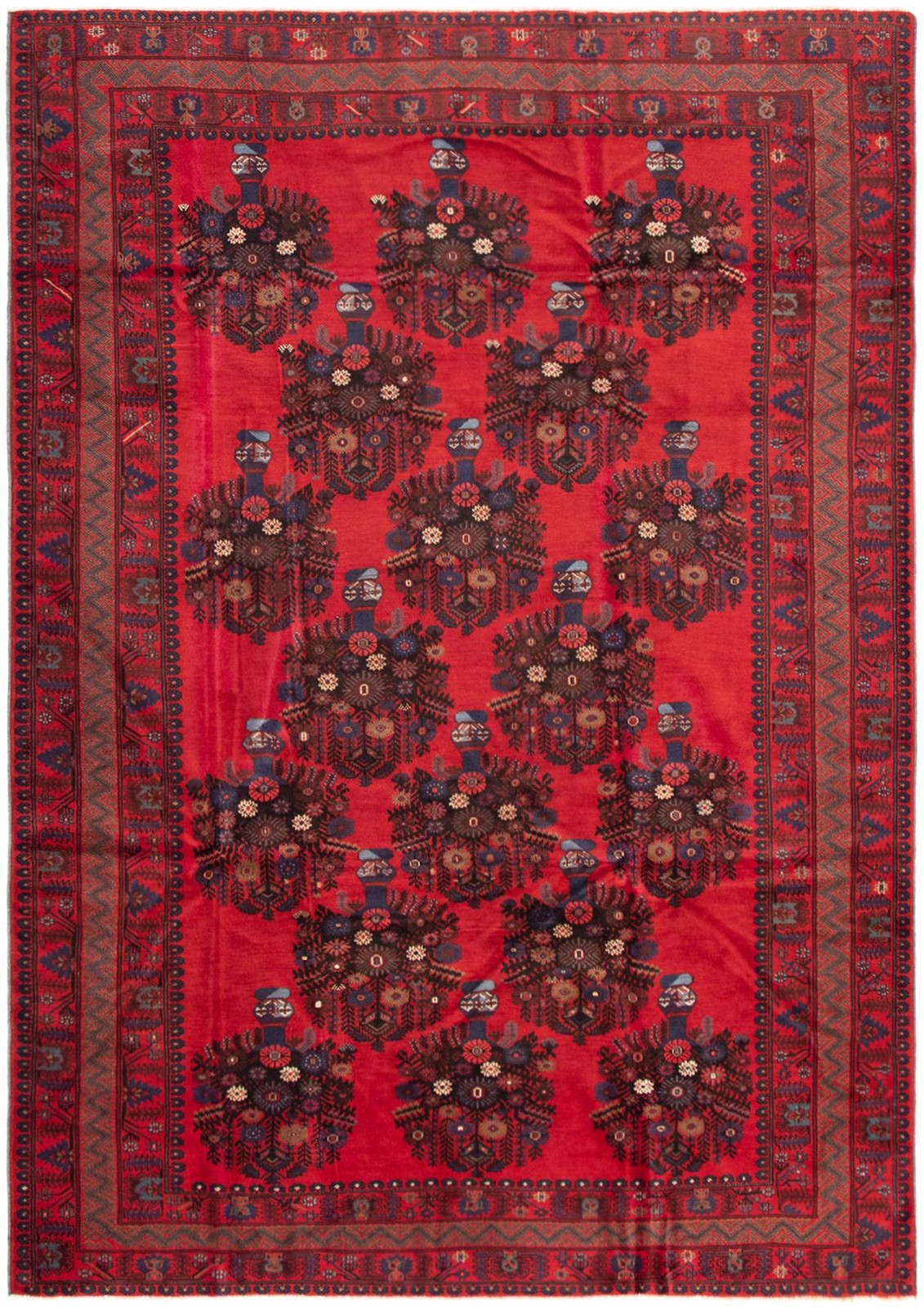 Traditional Vintage Hand-Knotted Area Rug 6'10" x 9'11" Oriental Wool Carpet gallery