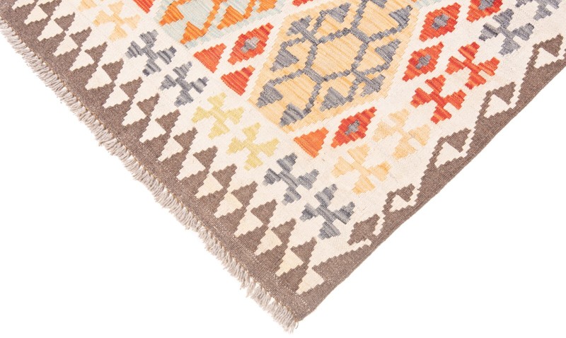 Kelim Afghan 306x89 cm Handwoven Oriental Carpet Rug Runner Kilim gallery